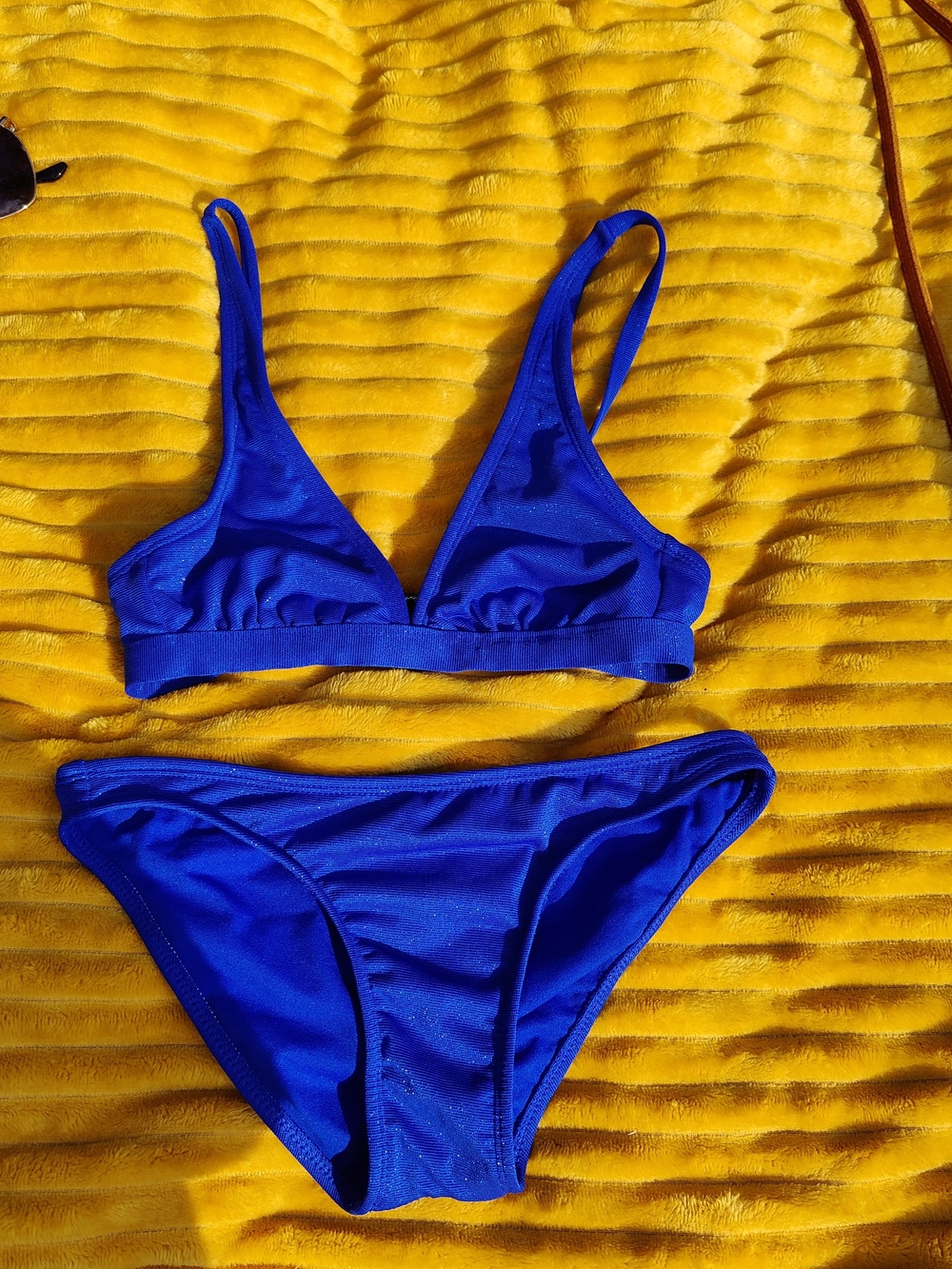 Xhilaration Royal Blue Sparkly Bikini Set